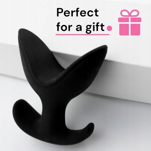 Sensual Roztahovací anální kolík 10 cm, černá