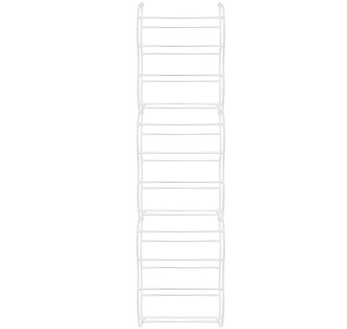 Verk 01875 Závesný botník na dvere pre 36 párov topánok biela