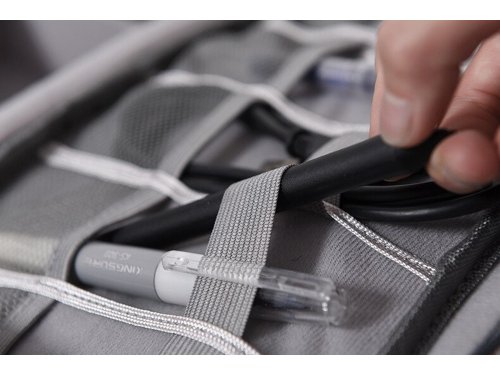Verk 01898 Taška organizér na káble a malú elektroniku šedá