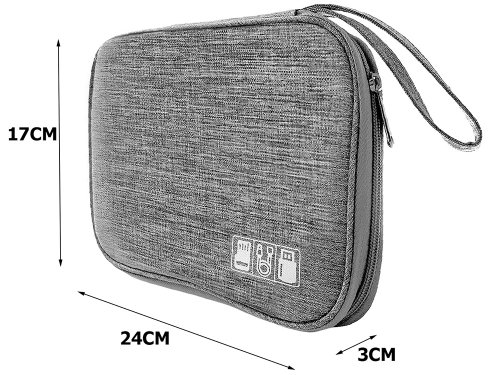 Verk 01899 Organizér na kabely a malou elektroniku šedá