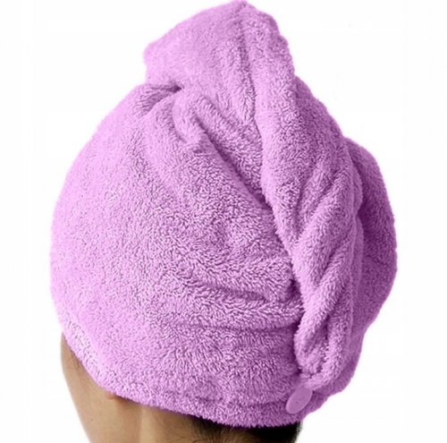 Verk 01625 Turban na vlasy z mikrovlákna modrá