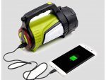 Verk 08343 LED svietidlo nabíjacie s powerbankou 4500mAh, zelená