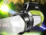Verk 08343 LED svietidlo nabíjacie s powerbankou 4500mAh, zelená