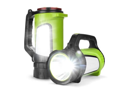 Verk 08343 LED svietidlo nabíjacie s powerbankou 4500mAh, zelená