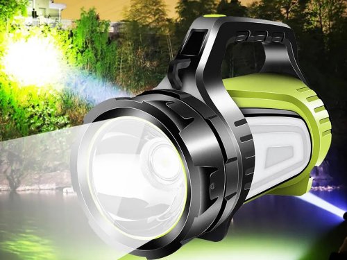 Verk 08343 LED svietidlo nabíjacie s powerbankou 4500mAh, zelená