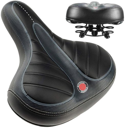 Verk 14437 Penové sedlo na bicykel s priežinami čierna