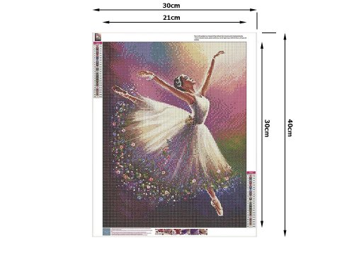Verk 18266 Diamantové malování 5D - baletka