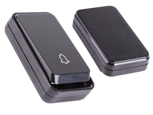 Verk 01844 Bezdrátový zvonek IP44, 1x příjmač , 1x ovladač, 150 m černá