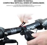 Pronett XJ4872 Elektronický klakson na kolo USB, 130 dB černá