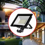 Pronett XJ4883 Halogénový LED reflektor, IP67, studená biela, 10W s pohybovým senzorom