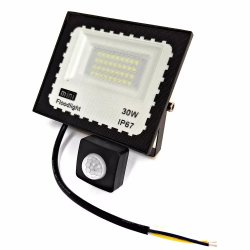Pronett XJ4885 Halogénový LED reflektor, IP67, studená biela, 2100lm, 30W s pohybovým senzorom