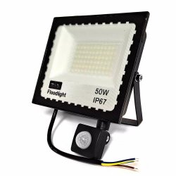 Pronett XJ4886 Halogenový LED reflektor, IP67, studená bílá, 3500lm, 50W s pohybovým senzorem