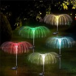Pronett XJ4862 Zahradní solární LED lampa medůza, RGB, IP65 2 ks