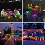 Pronett XJ4862 Zahradní solární LED lampa medůza, RGB, IP65 2 ks