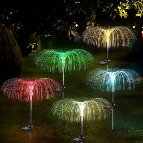 Pronett XJ4862 Zahradní solární LED lampa medůza, RGB, IP65 2 ks