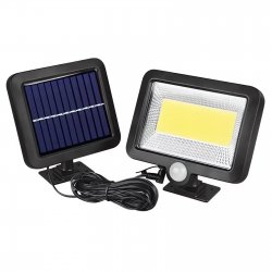Pronett XJ3684 Solárne vonkajšie 100 LED COB osvetlenie, IP44, pohybový senzor