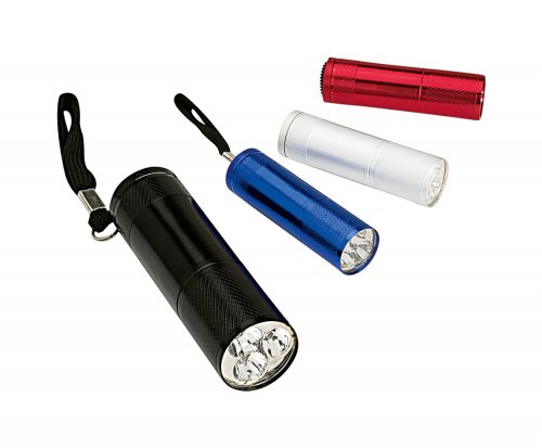 Pronett XJ4938 Svietidlo hliník 9 LED, UV modrá