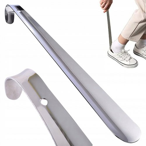 Pronett XJ4768 Obúvacia lyžica kovová 52 cm strieborná