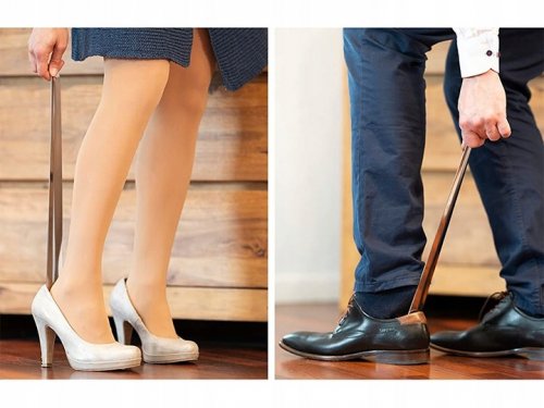 Pronett XJ4768 Obúvacia lyžica kovová 52 cm strieborná