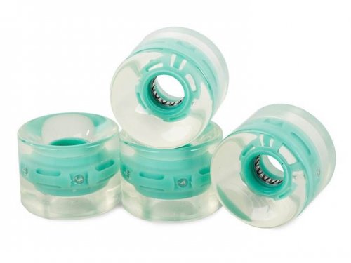 Verk 18131 Svítící kolečko penny board ABEC 7 60x45 mm 1ks světle zelená