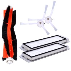 Pronett XJ4821 Sada náhradných kief + filter pre Xiaomi Mi Robot Vacuum cleaner