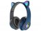AFF 3315 Bezdrátová sluchátka Cat s tlapkou modrá