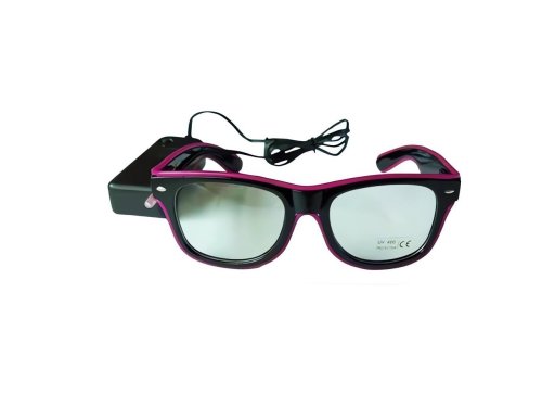 GGV Svietiace LED okuliare oranžová