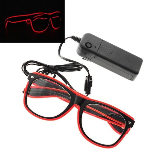 GGV Svietiace LED okuliare oranžová