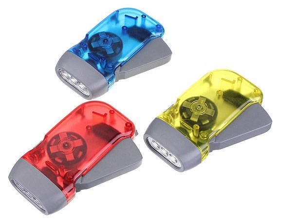 Verk 08017 LED baterka - dynamo červená