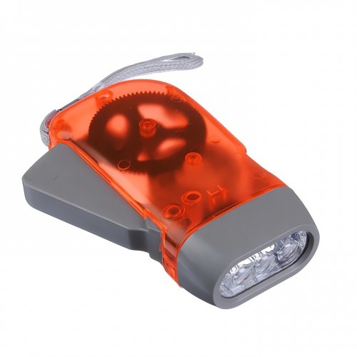 Verk 08017 LED baterka - dynamo červená