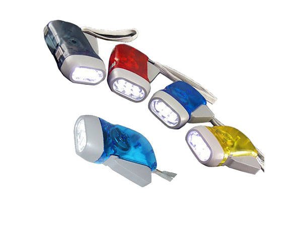 Verk 08017 LED baterka - dynamo šedá