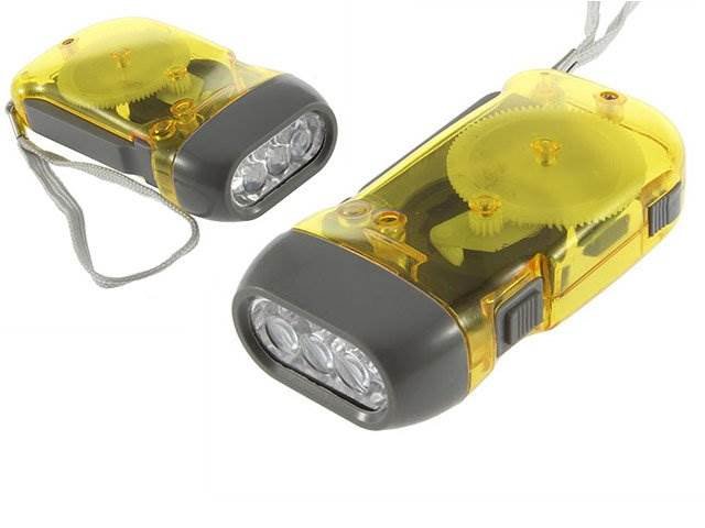Verk 08017 LED baterka - dynamo šedá