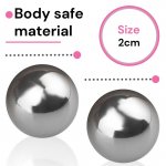 Sensual Masážní kuličky 2.5 cm stříbrná