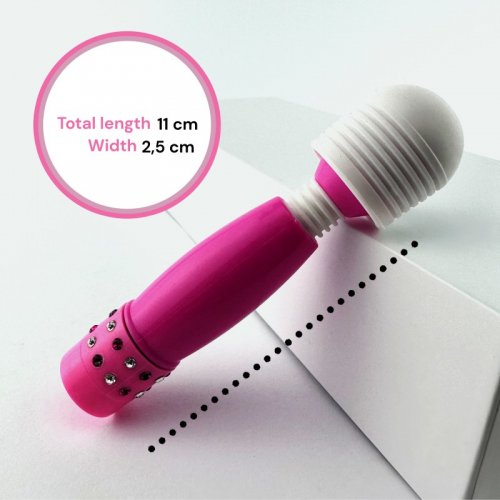Sensual Vibrátor masážní hlavice 10 cm růžová