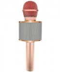 Izoxis 22190 Karaoke bluetooth mikrofon světle růžová