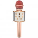Izoxis 22190 Karaoke bluetooth mikrofon světle růžová