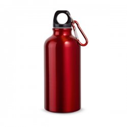 Foxter 0995 Sportovní láhev na vodu s karabinou Al, 500 ml červená