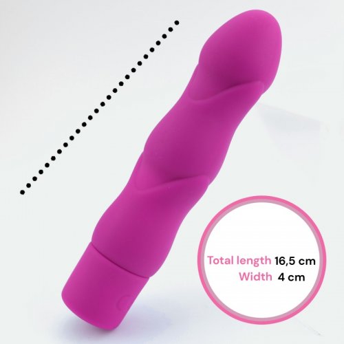 Sensual W05 Vibrátor G spot 16,5 cm ružová