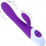 Sensual Vibrátor Rabbit Silicone 21 cm, fialová
