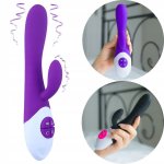 Sensual Vibrátor Rabbit Silicone 21 cm, fialová