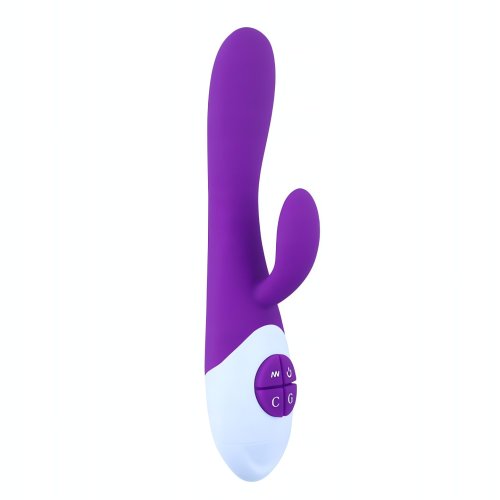 Sensual Vibrátor Rabbit Silicone 21 cm, fialová