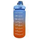 Foxter 2545 Fľaša na vodu s denným pitným režimom 2000 ml modrooranžová