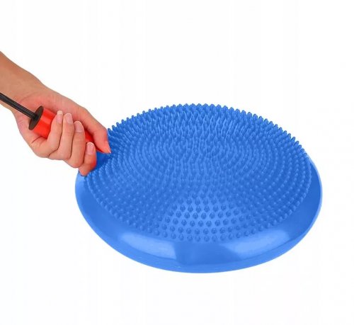 Foxter 0730X Masážna a balančná podložka s pumpičkou 34 cm, modrá