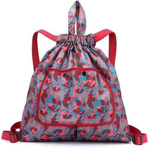 Verk 01912 Skládací batoh růžovotyrkysová