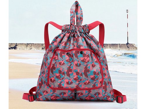 Verk 01912 Skládací batoh růžovotyrkysová