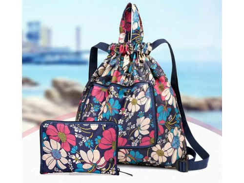 Verk 01912 Skládací batoh růžovotyrkysová