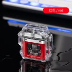 Verk 08371 Plazmový vodotěsný USB zapalovač s LED svítilnou oranžová