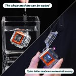 Verk 08371 Plazmový vodotěsný USB zapalovač s LED svítilnou oranžová