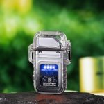 Verk 08372 Plazmový vodotěsný USB zapalovač s LED svítilnou černá