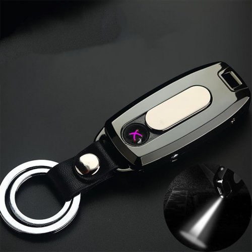 Verk 08373 Zapalovač USB s LED osvětlením grafit